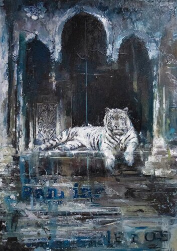 White Tiger di AirDaryal, Pittura in vendita su Singulart