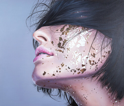 Golden mask_ Dasha_03 di Sergey Piskunov, Pittura in vendita su Singulart