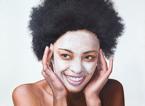 White mask by Sergey Piskunov, Painting for Sale on Singulart