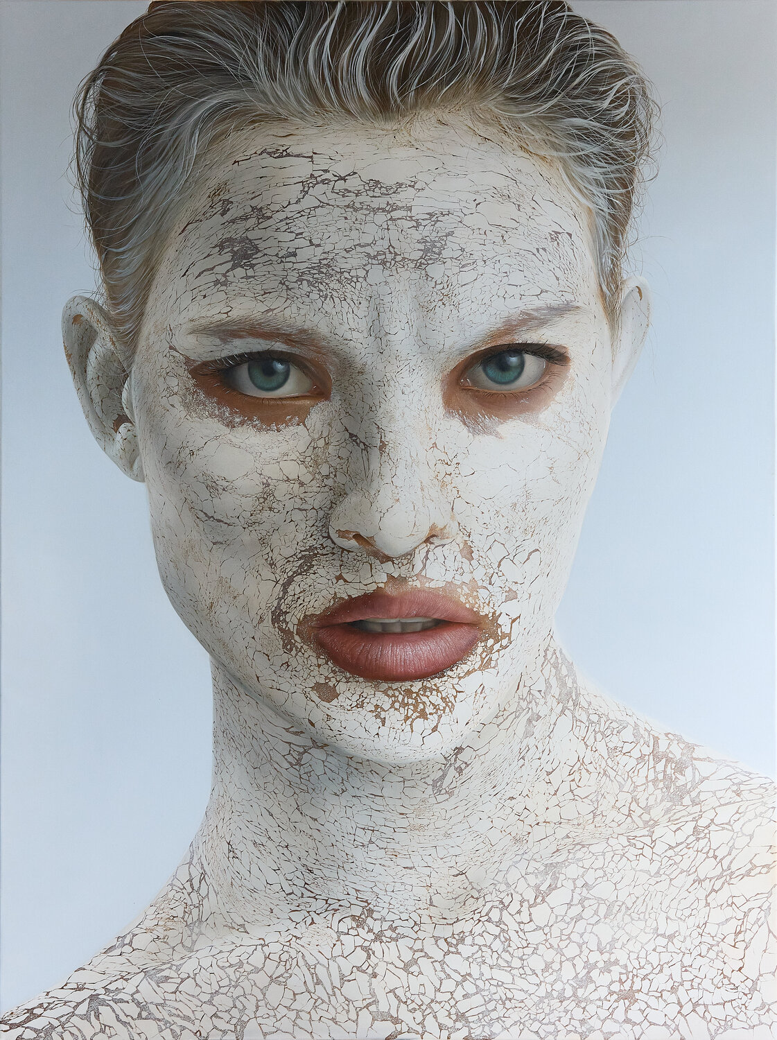 Golden white mask Sergey Piskunov Pintura original en venta