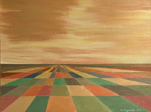 Paisaje dorado II von Marietta Negueruela, Malerei kaufen auf Singulart