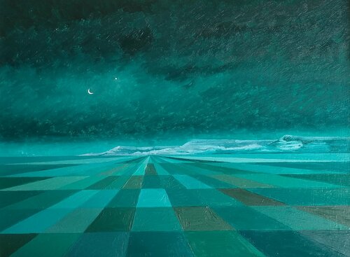 Verde oscuro di Marietta Negueruela, Pittura in vendita su Singulart