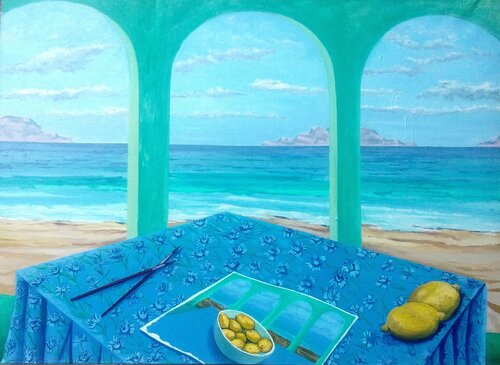 Recuerdos de Mallorca, El placer de pintar by Marietta Negueruela, Painting for Sale on Singulart