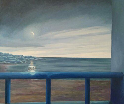 Crepúsculo marino van Marietta Negueruela, Schilderij te koop op Singulart