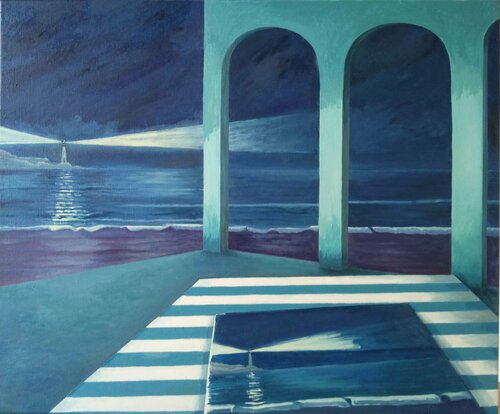 Azul de Prusia by Marietta Negueruela, Painting for Sale on Singulart