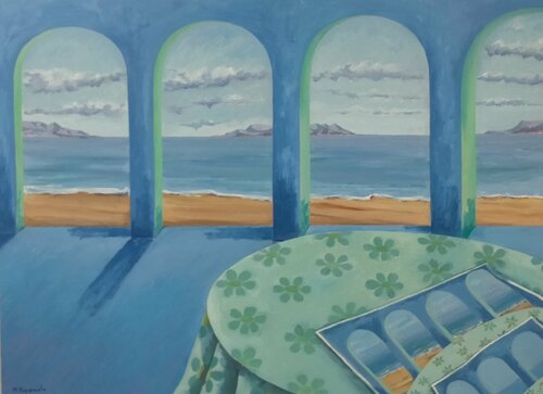 Mar & Infinito van Marietta Negueruela, Schilderij te koop op Singulart