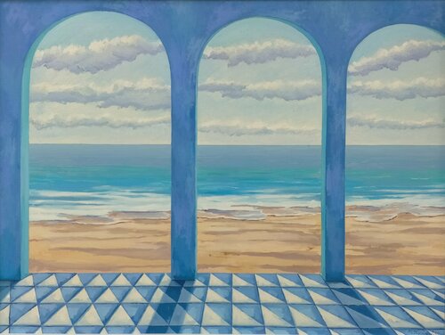 Porche romano de Marietta Negueruela, Pintura a la venta en Singulart