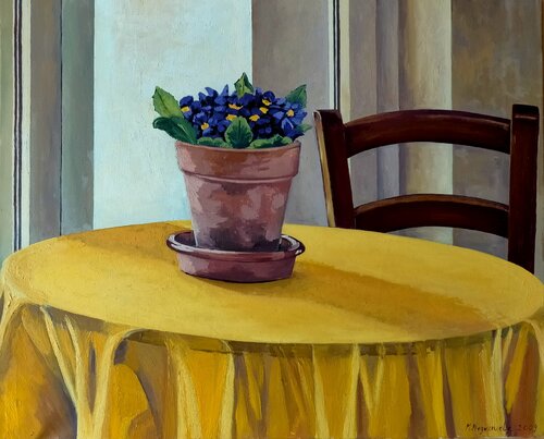 Violetas africanas by Marietta Negueruela, Painting for Sale on Singulart