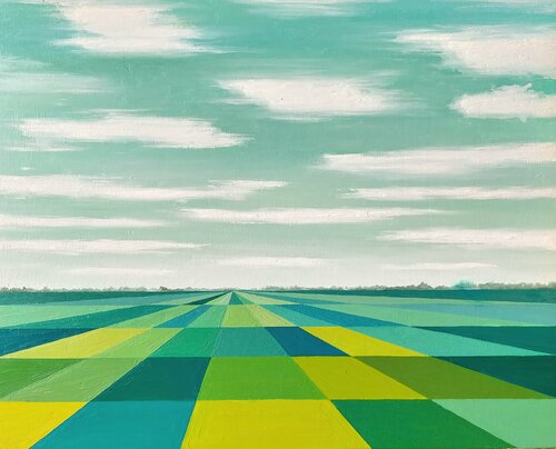 Paisajes de la nostalgia IV, lluvias de primavera by Marietta Negueruela, Painting for Sale on Singulart