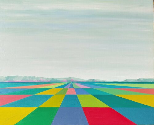 Paisajes de la nostalgia V, la montaña al fondo. Marietta Negueruela