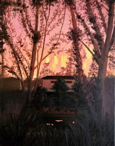 La melancolía del atardecer di Marietta Negueruela, Pittura in vendita su Singulart