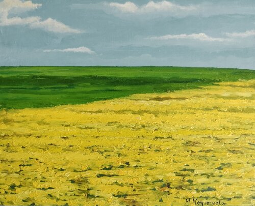 La colza en primavera von Marietta Negueruela, Malerei kaufen auf Singulart
