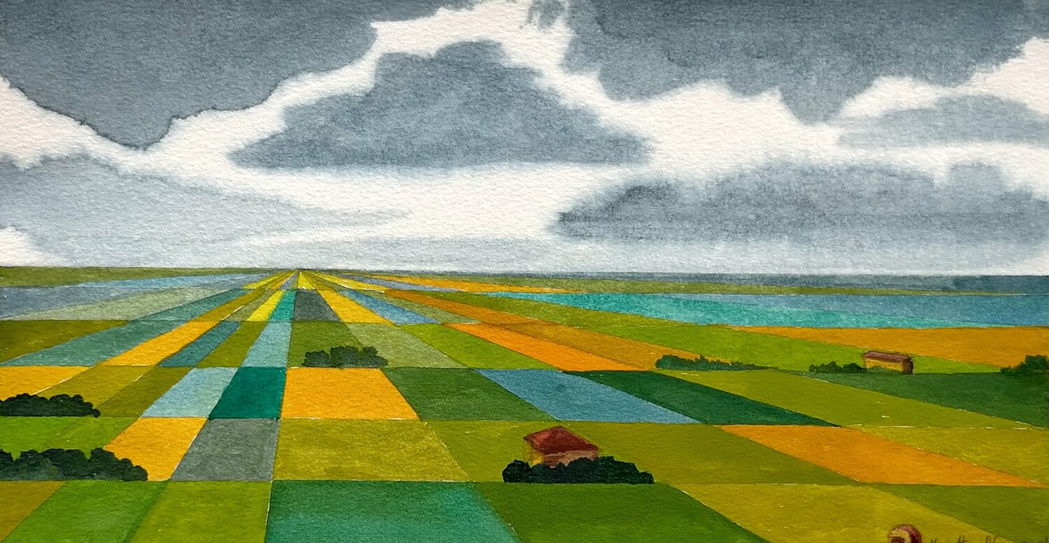 Paisaje metafísico XII Marietta Negueruela Werk auf Papier zu verkaufen