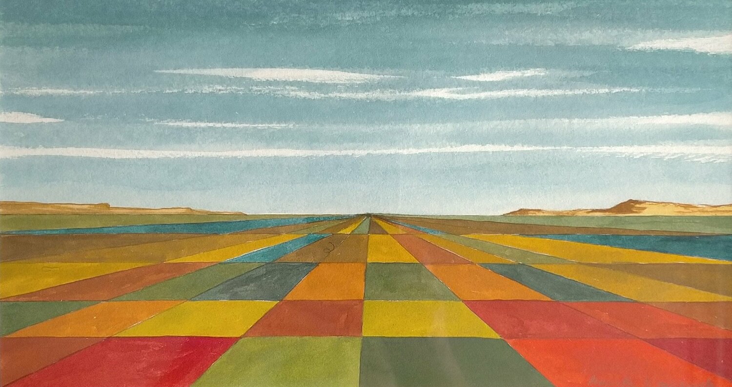 Paisaje metafísico XVI Marietta Negueruela Werk auf Papier zu verkaufen