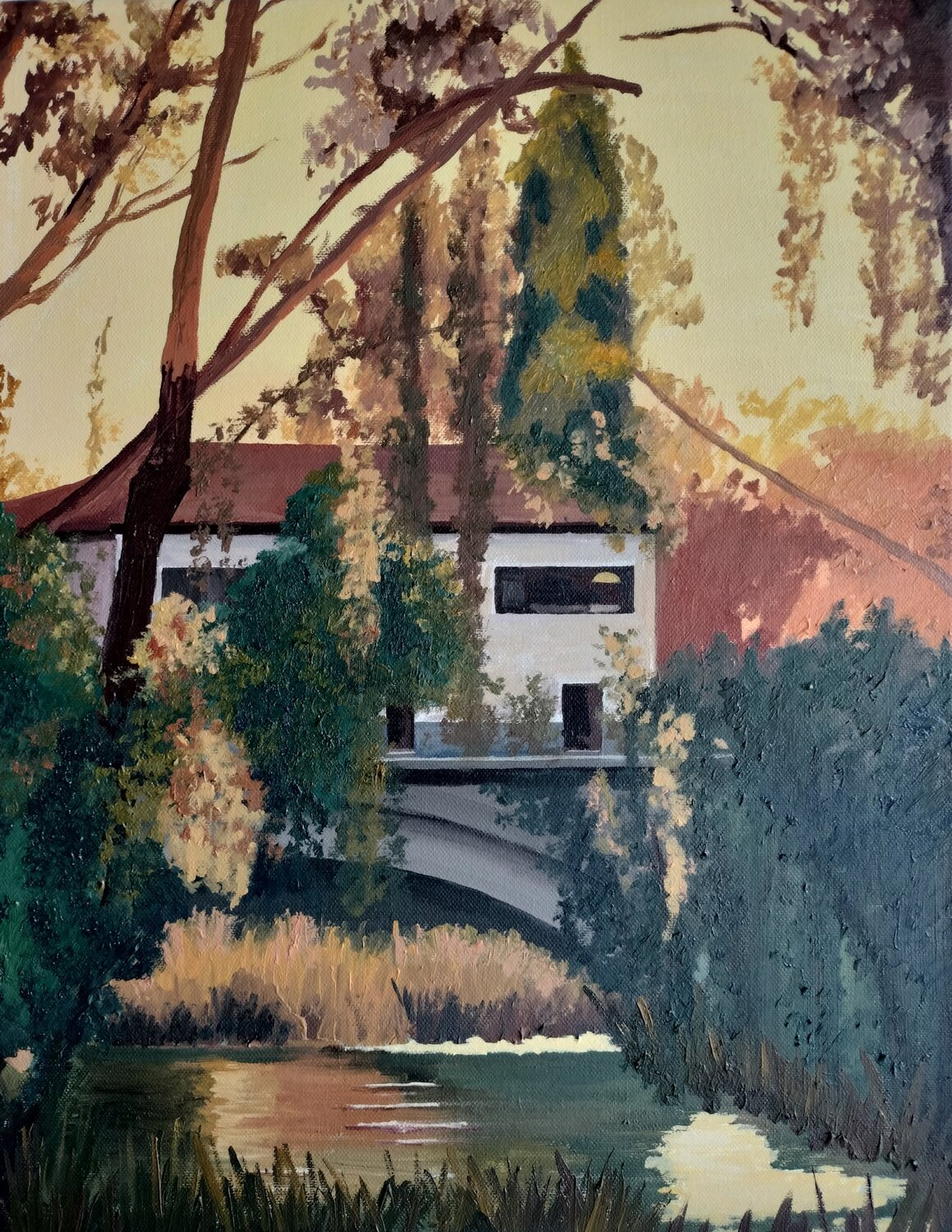 La melancolía del atardecer II Marietta Negueruela Originalgemälde zu verkaufen