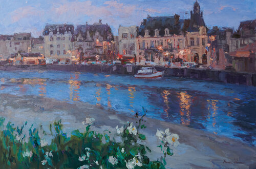 Shimmering Lights di Oksana Johnson, Pittura in vendita su Singulart