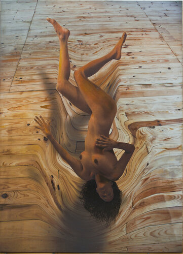 Bouncing on wood di José Antonio Castro-Muñiz, Pittura in vendita su Singulart