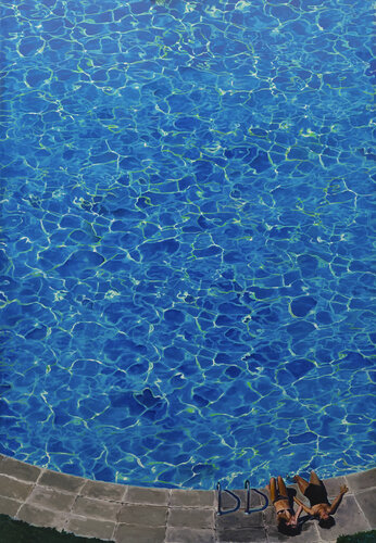 DOLCE FAR NIENTE TWO TO POOL by José Antonio Castro-Muñiz, Painting for Sale on Singulart