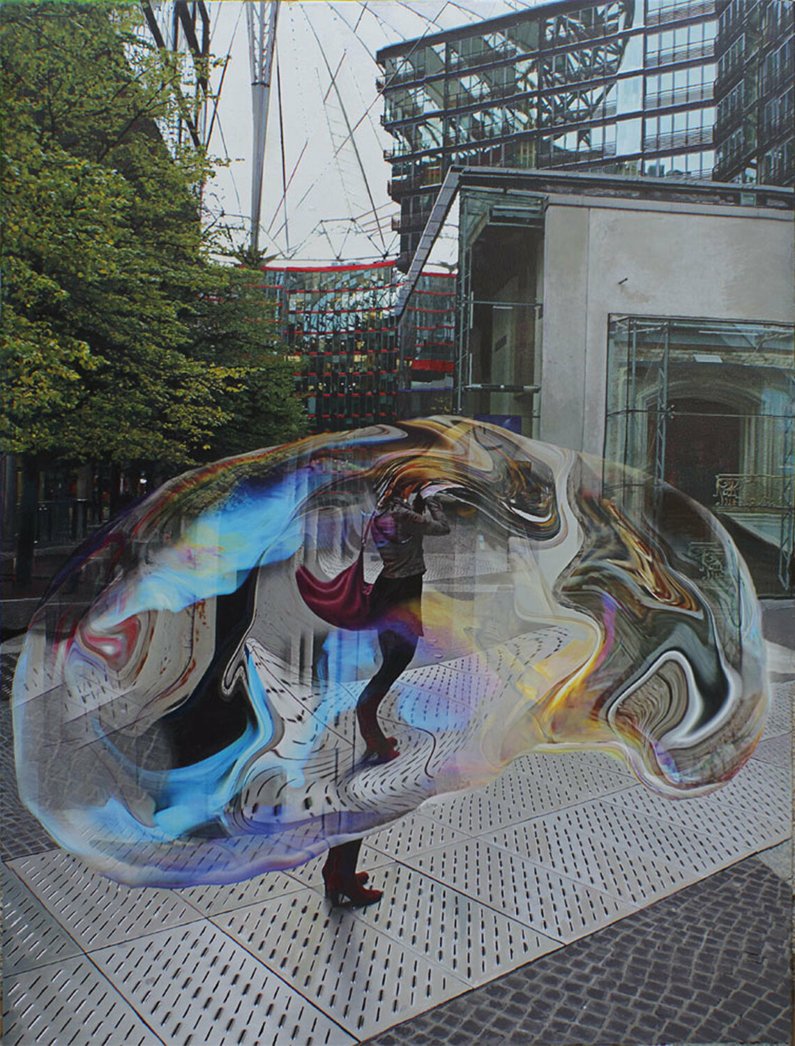 Accidental photographer on a blister bubble José Antonio Castro-Muñiz Peinture originale à vendre