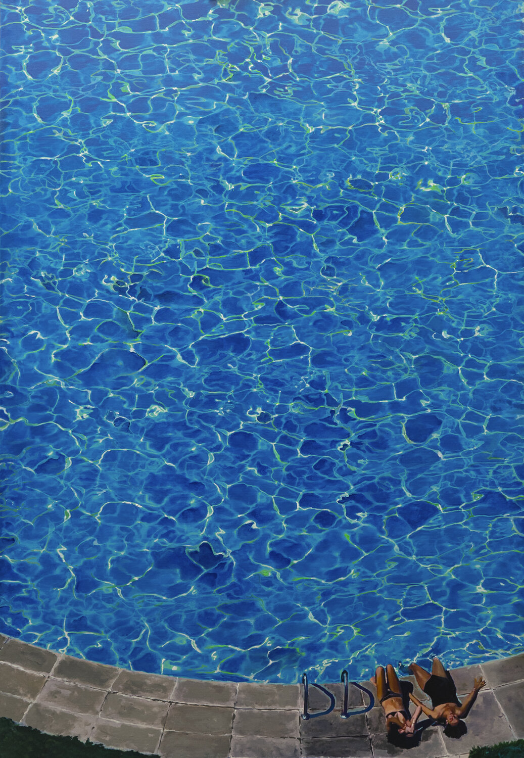 DOLCE FAR NIENTE TWO TO POOL José Antonio Castro-Muñiz Originalgemälde zu verkaufen