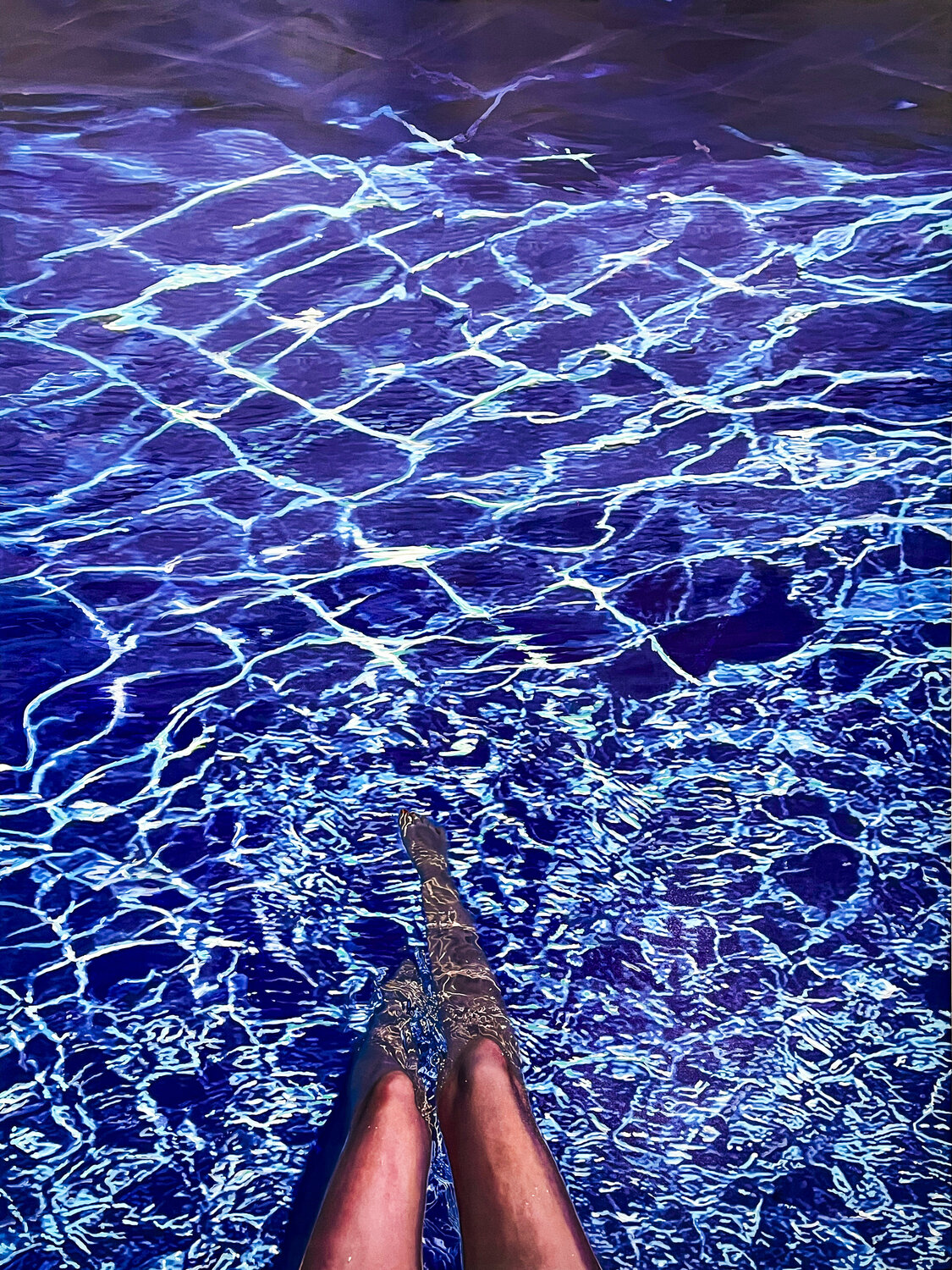 DOLCE FAR NIENTE LEGS SPLASHING José Antonio Castro-Muñiz Originalgemälde zu verkaufen
