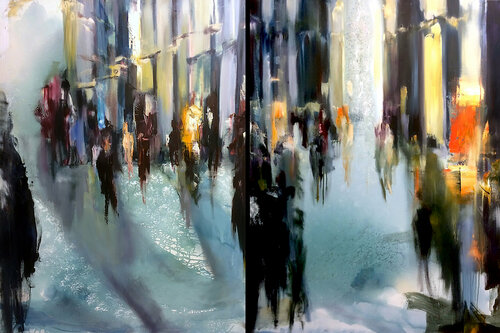 Fenster im Schatten di Robert Hettich, Pittura in vendita su Singulart