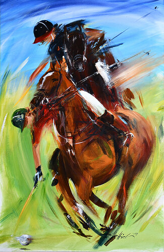 Polo II + 10 di Robert Hettich, Pittura in vendita su Singulart