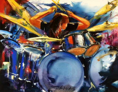 Drum Solo de Robert Hettich, Pintura a la venta en Singulart