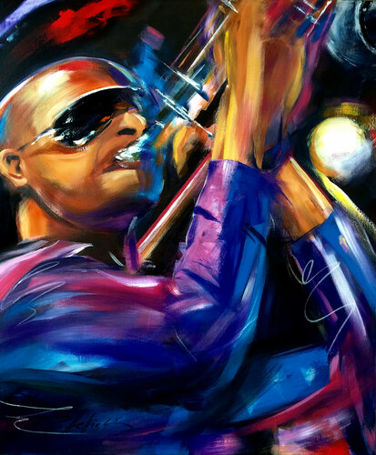 Trombone by Robert Hettich, Painting for Sale on Singulart