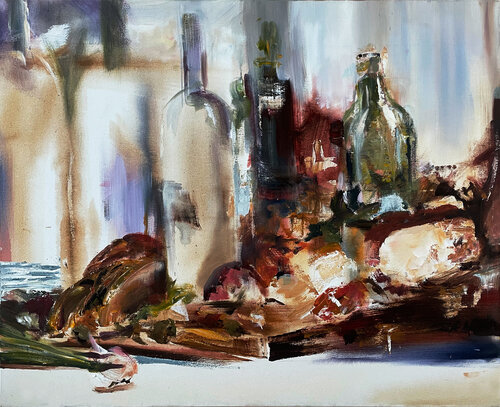 Das Buffet I by Robert Hettich, Painting for Sale on Singulart