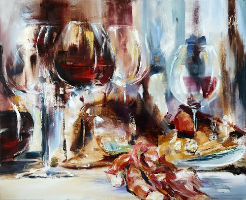Das Buffet II van Robert Hettich, Schilderij te koop op Singulart