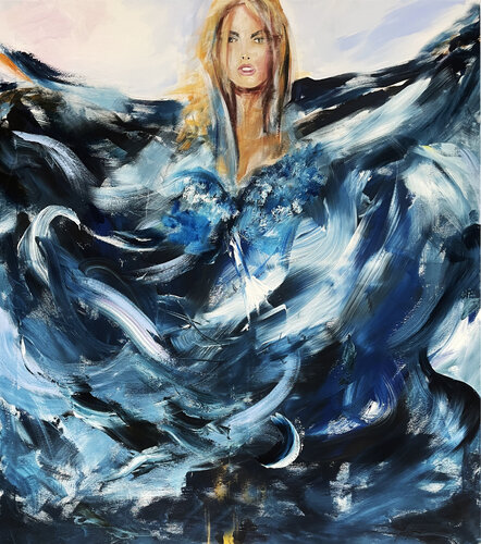 Cyanea van Robert Hettich, Schilderij te koop op Singulart