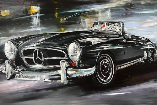 Mercedes SL von Robert Hettich, Malerei kaufen auf Singulart
