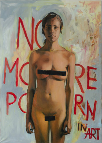 No more porn in art van Marek Działek, Schilderij te koop op Singulart
