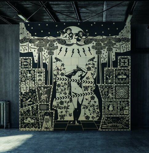 The Birth of Venus - Ceramic mosaic de Marek Działek, Otros medios a la venta en Singulart