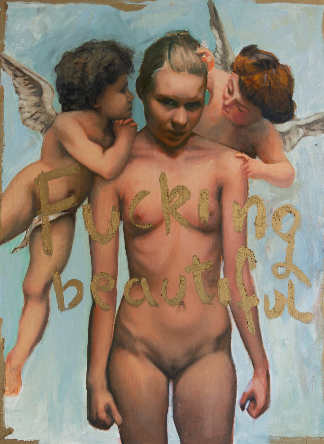 FCKN Beautiful Marek Działek Dipinto originale in vendita