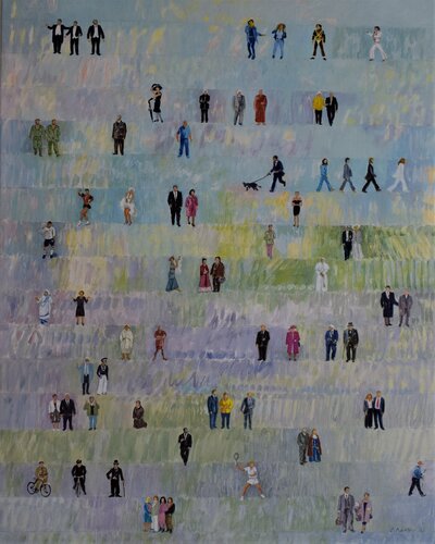 " Welt Berühmtheiten " van Ela Köhler, Schilderij te koop op Singulart