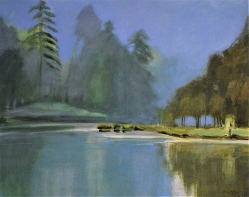 Landschaft aus Masuren di Ela Köhler, Pittura in vendita su Singulart