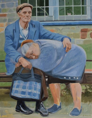Das Ehepaar aus Schottland di Ela Köhler, Pittura in vendita su Singulart