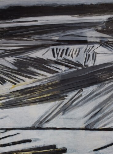 Landschaft mit Wasser und Holz di Ela Köhler, Pittura in vendita su Singulart