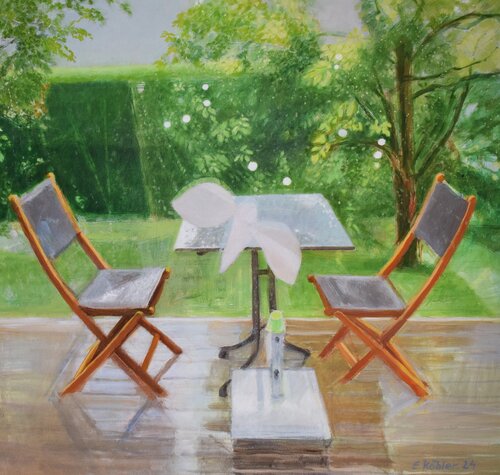 Im Garten IV di Ela Köhler, Pittura in vendita su Singulart