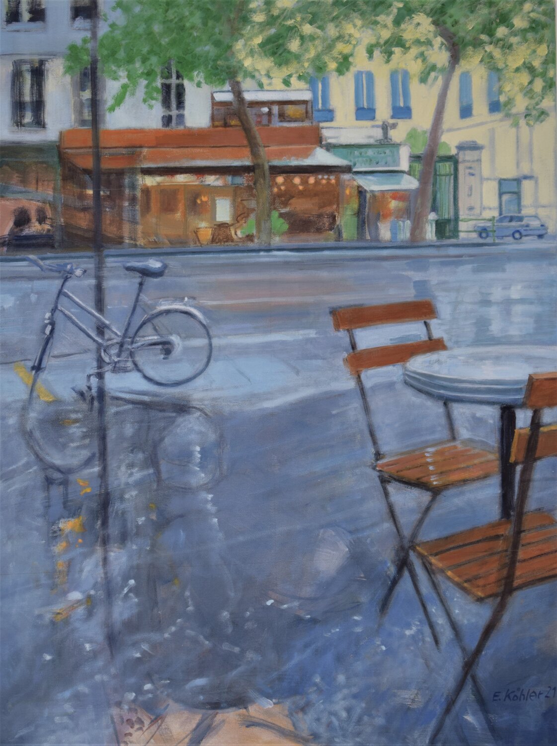 Cafe im Regen Ela Köhler