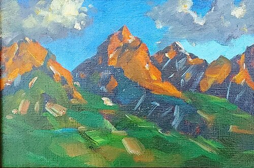 Mountains von Elena Dobrynina, Malerei kaufen auf Singulart