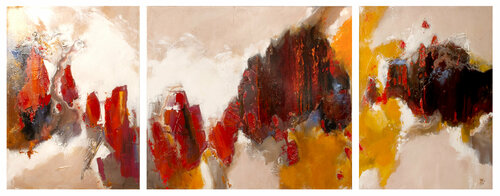 La magie des montagnes chinoises (JMSG-812) van Jean Michel Stanislas GARCZYNSKI, Schilderij te koop op Singulart
