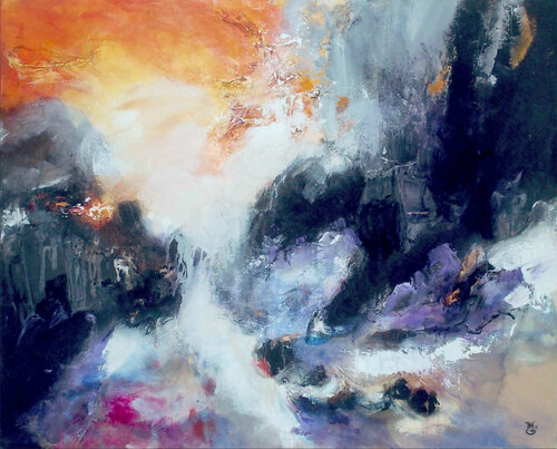 La rivière mystérieuse (JMSG-804) van Jean Michel Stanislas GARCZYNSKI, Schilderij te koop op Singulart