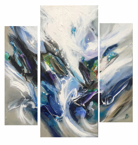 Le chemin de l'eau  (JMSG-1554) van Jean Michel Stanislas GARCZYNSKI, Schilderij te koop op Singulart