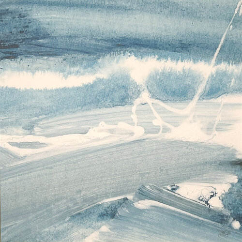 La vague approche (JMSG 1650-) van Jean Michel Stanislas GARCZYNSKI, Werk op papier te koop op Singulart