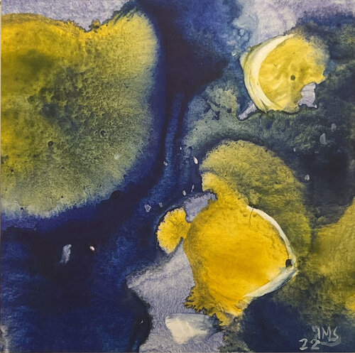 La vie marine (JMSG 1651) par Jean Michel Stanislas GARCZYNSKI, Œuvre sur papier en vente sur Singulart