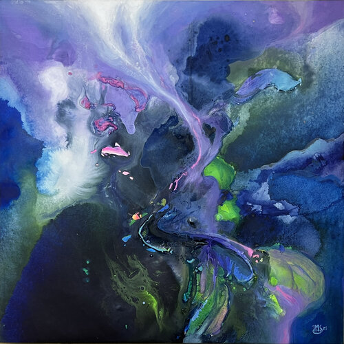 Rhapsodie boreale  (JMSG-1747) par Jean Michel Stanislas GARCZYNSKI, Peinture en vente sur Singulart