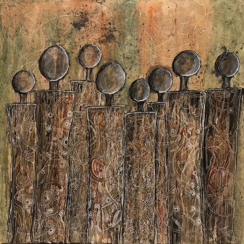 We are the same but different - rustic van Carol Zsolt, Schilderij te koop op Singulart